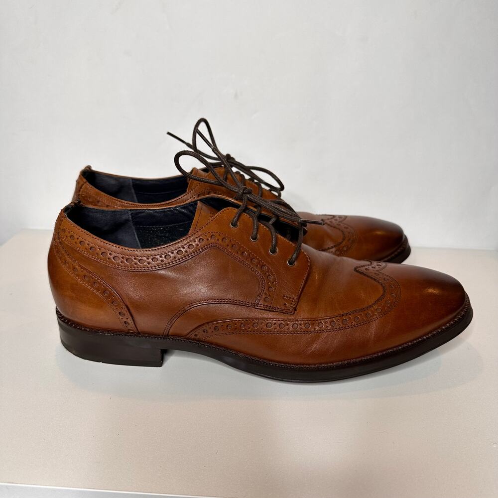 Cole Haan Jefferson Grand 2.0 Oxford Mens Brown Brown Leather Wingtip Formal 9